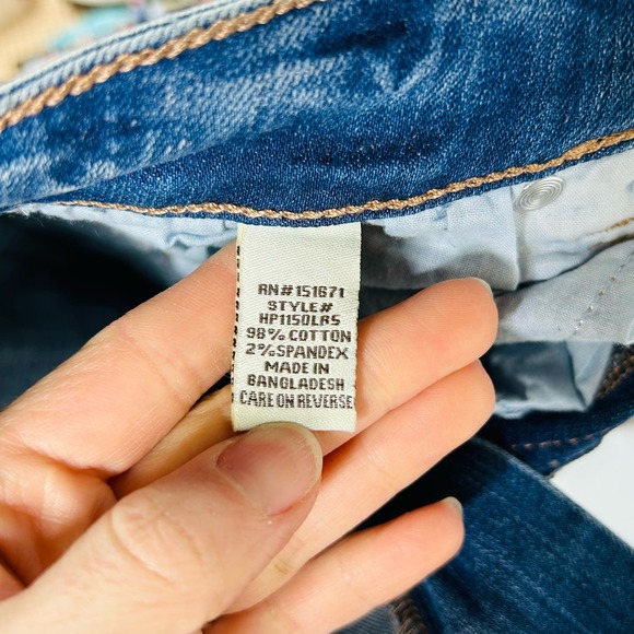 High Rise Skinny Ankle Distressed Medium Wash Jeans - Picture 7 of 9